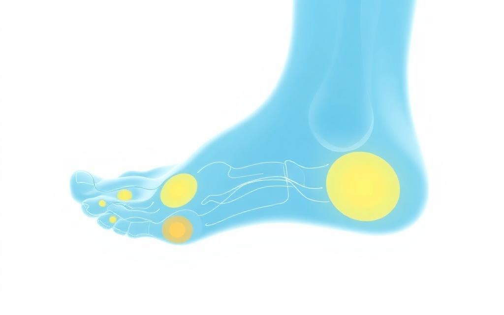 Ilustração médica representando perda de sensibilidade